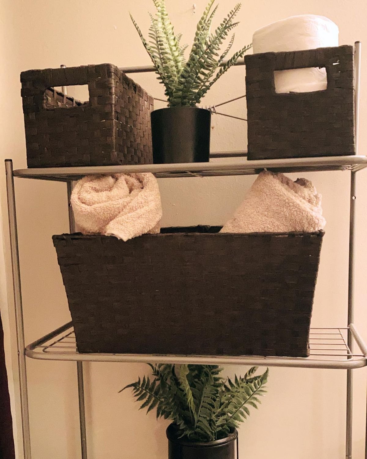 Maximize Bathroom Space with Baskets