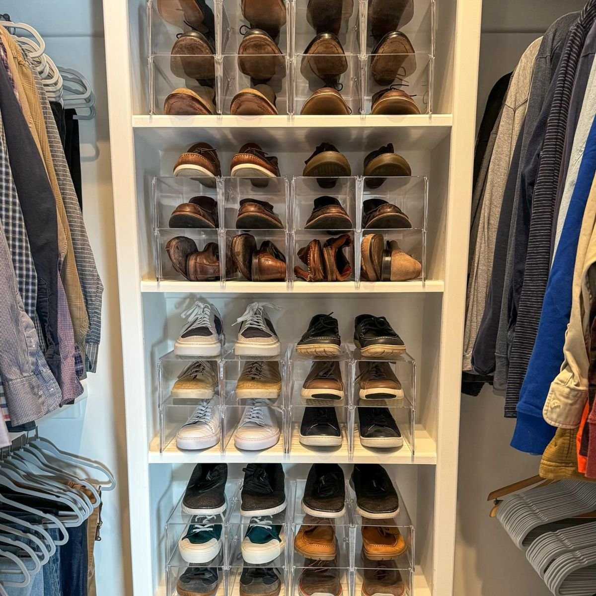 Maximize Closet Space with Stacking Bins