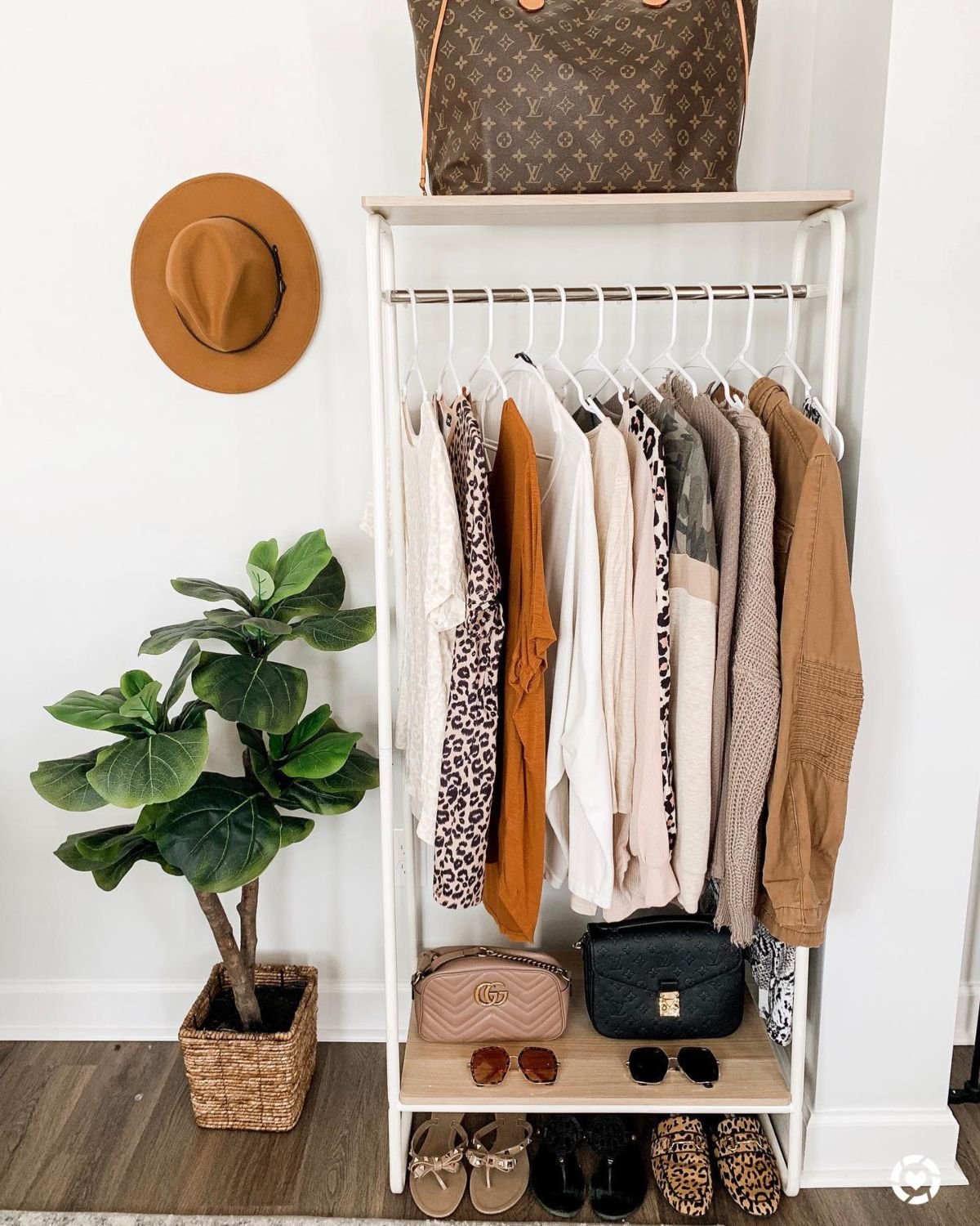 Maximize Corner Space with Clothing Racks