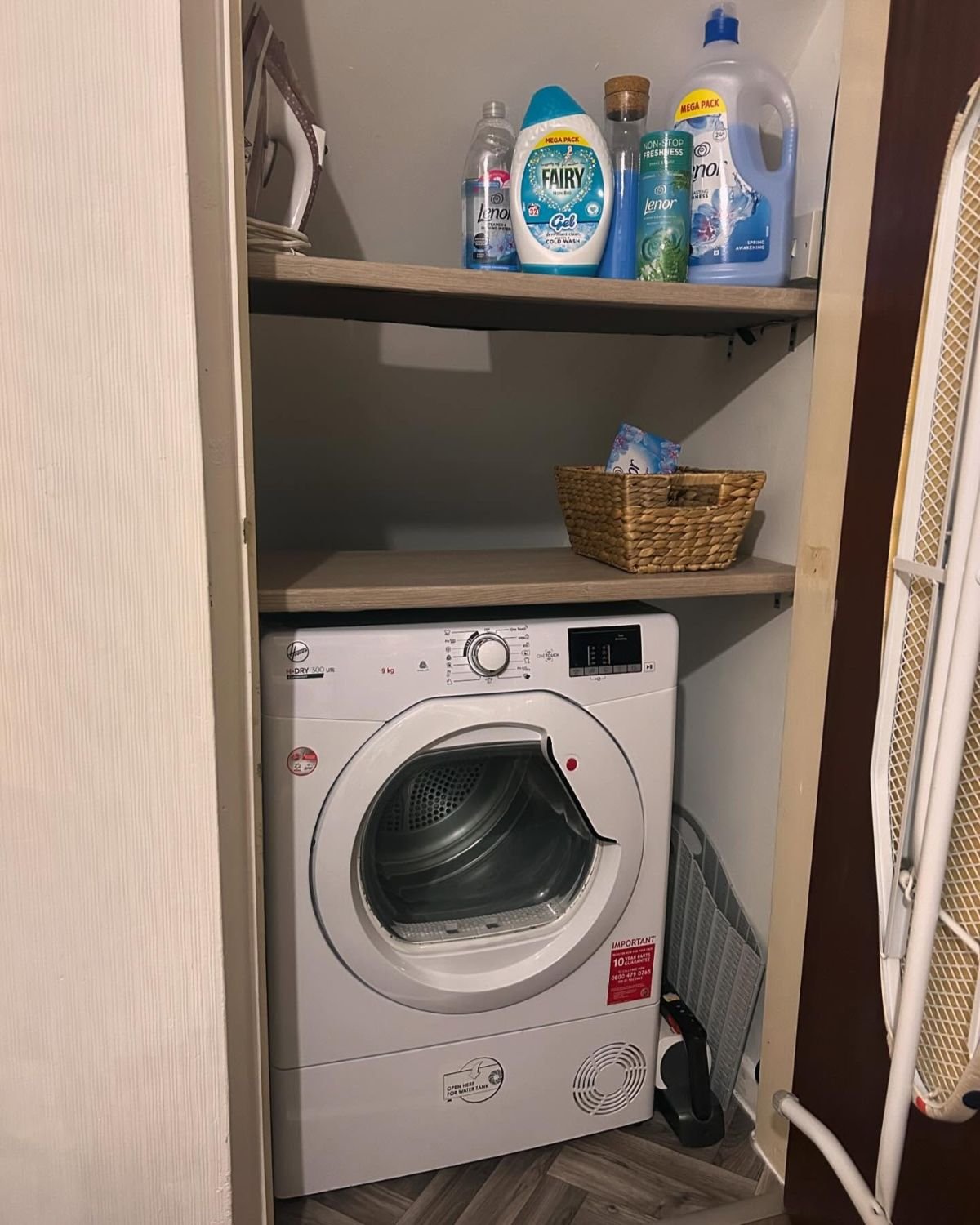 Maximize Laundry Space Under Stairs