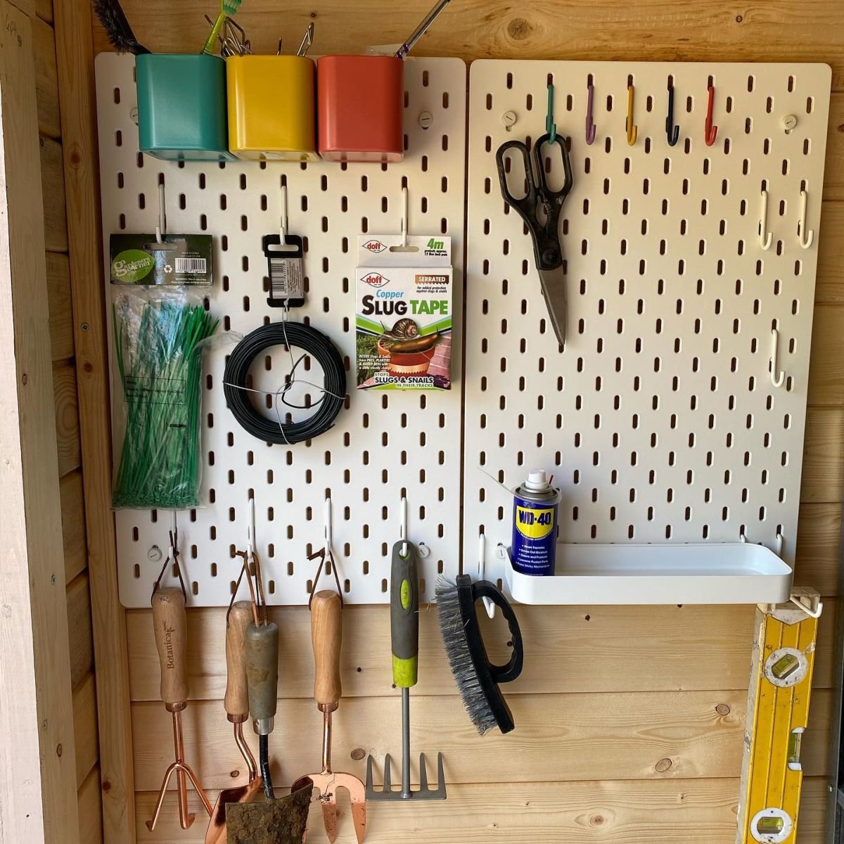 Maximize Shed Space with Pegboards