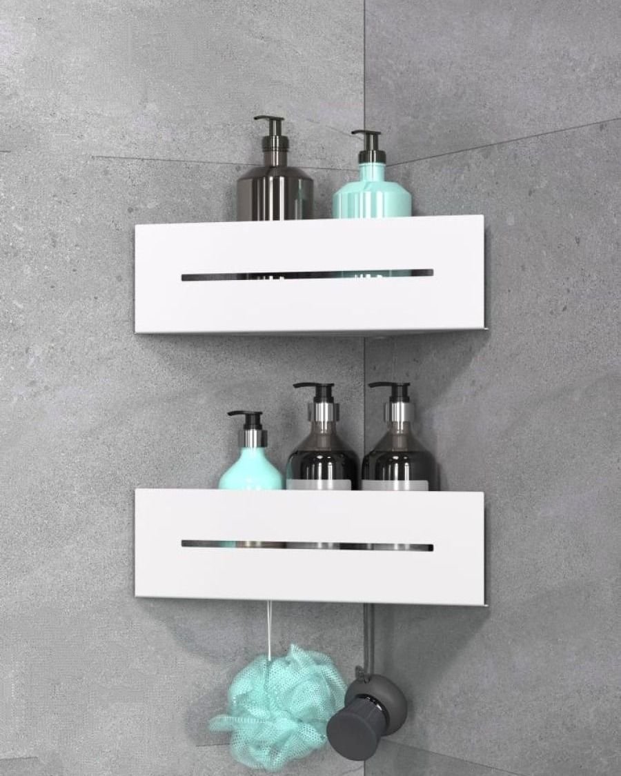 Maximize Shower Space with Corner Shelves