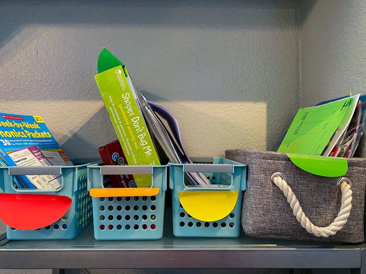 Maximize Space with Colorful Organizing Bins