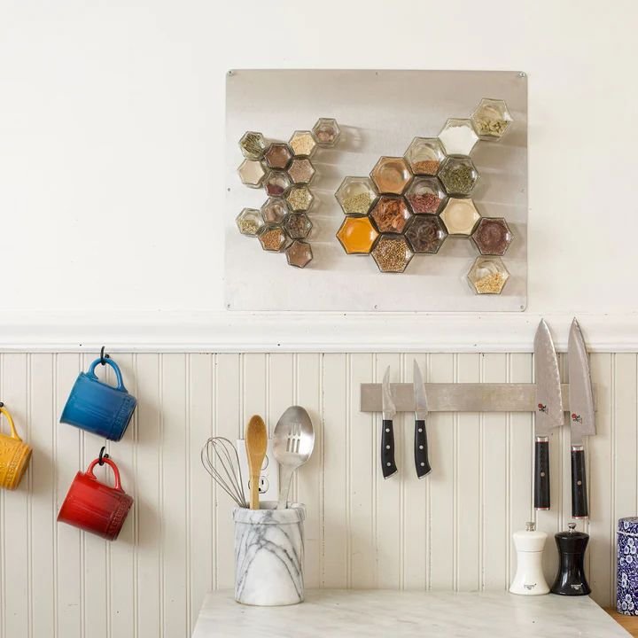 Maximize Space with Magnetic Spice Racks