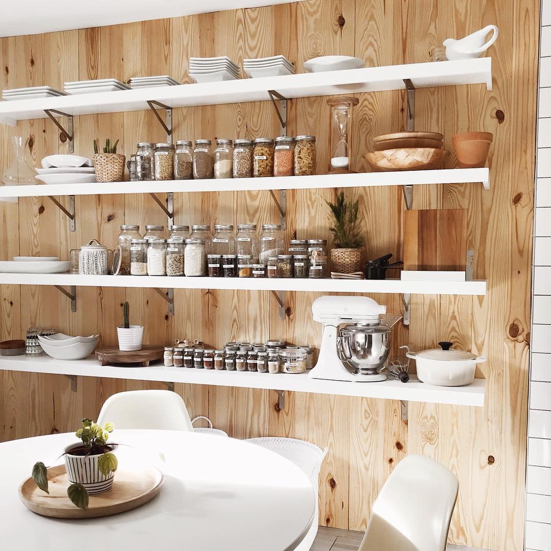 Maximize Space with Open Shelving