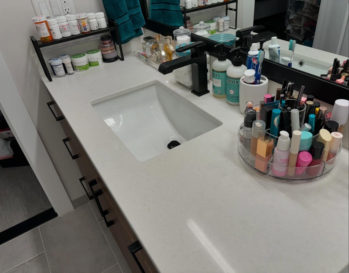 Maximize Storage in Double Sink Vanities