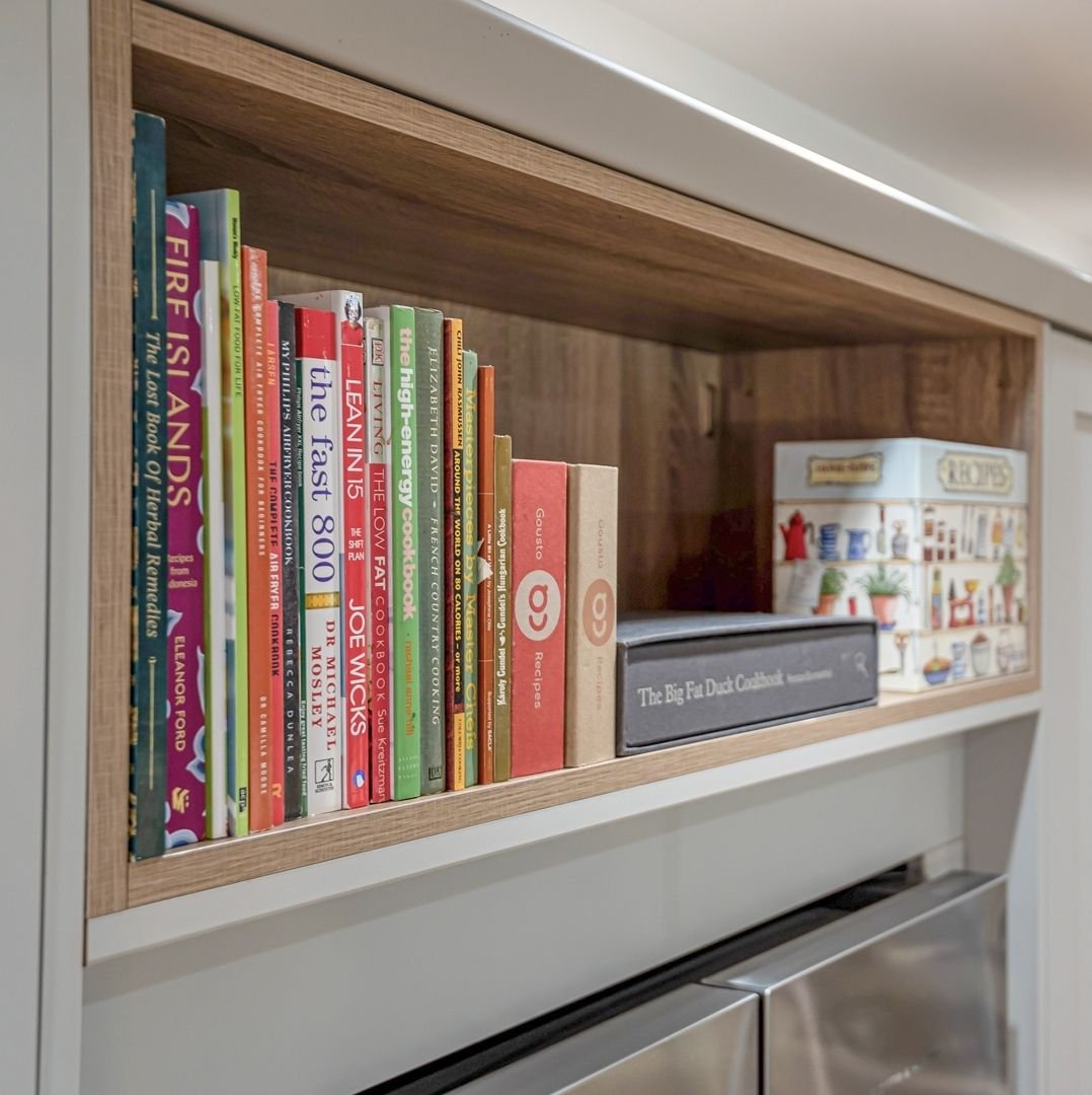 Organize Cookbooks on Fridge