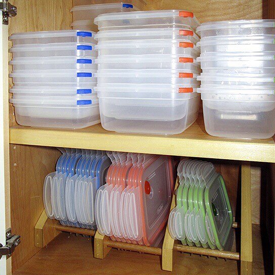 Organize Lids and Bowls Separately