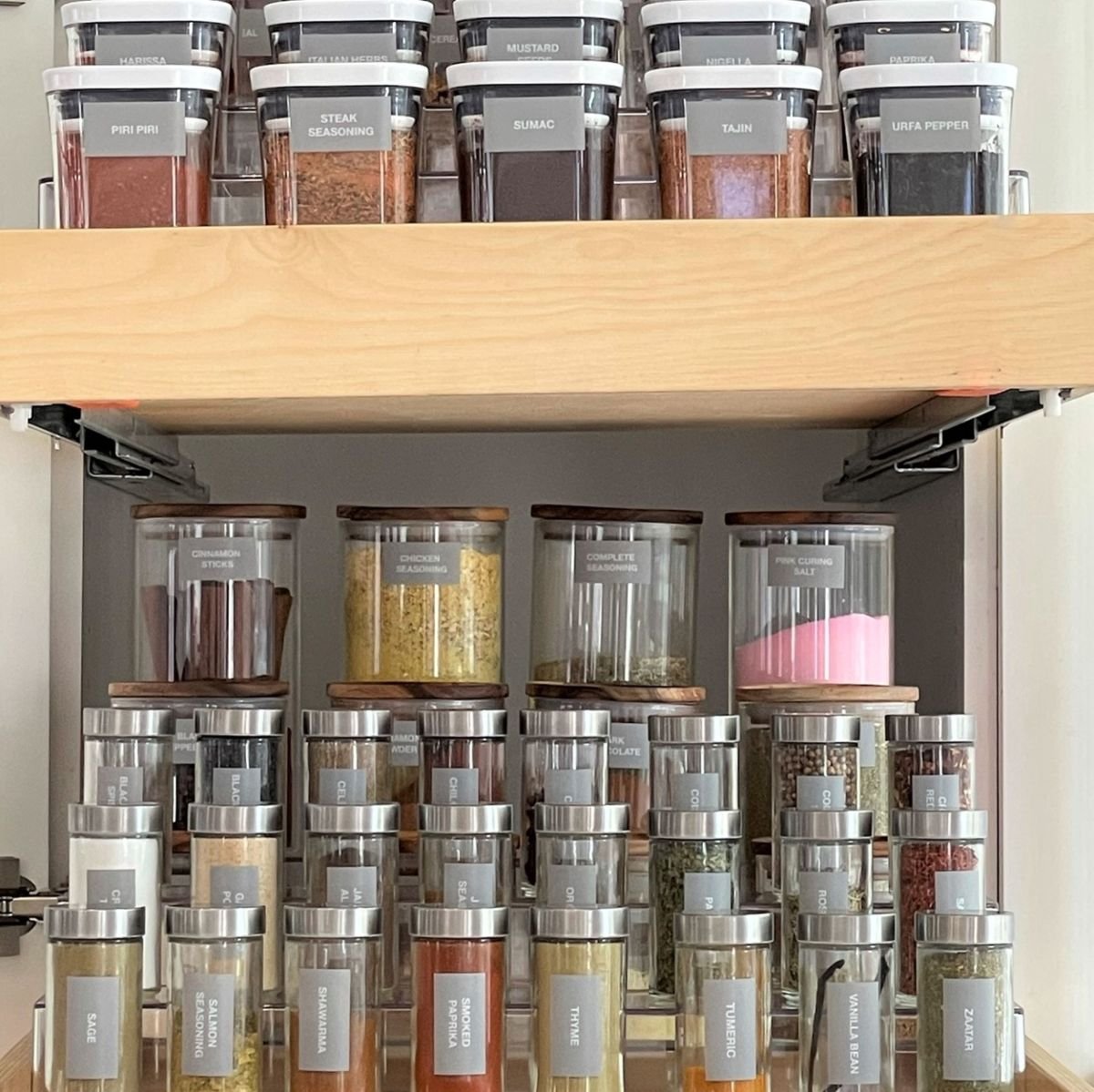 Organize Spices in Airtight Containers