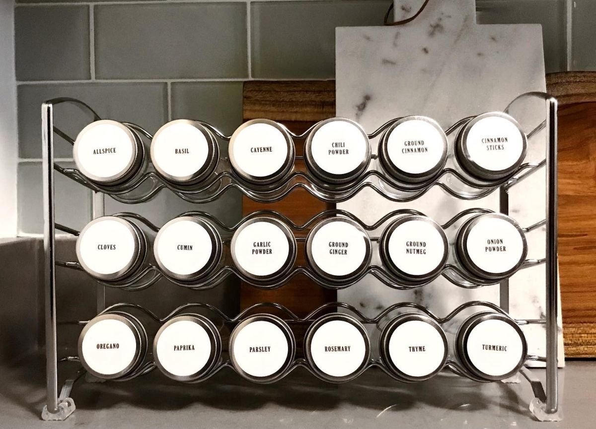 Organize Spices with Easy Label Lids