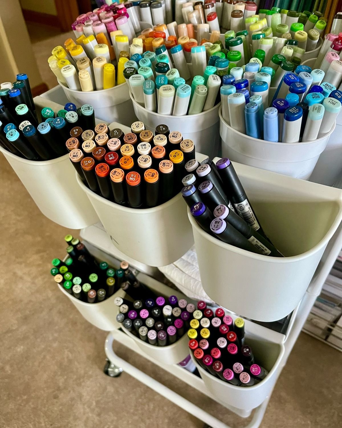 Organize with Craft Carts