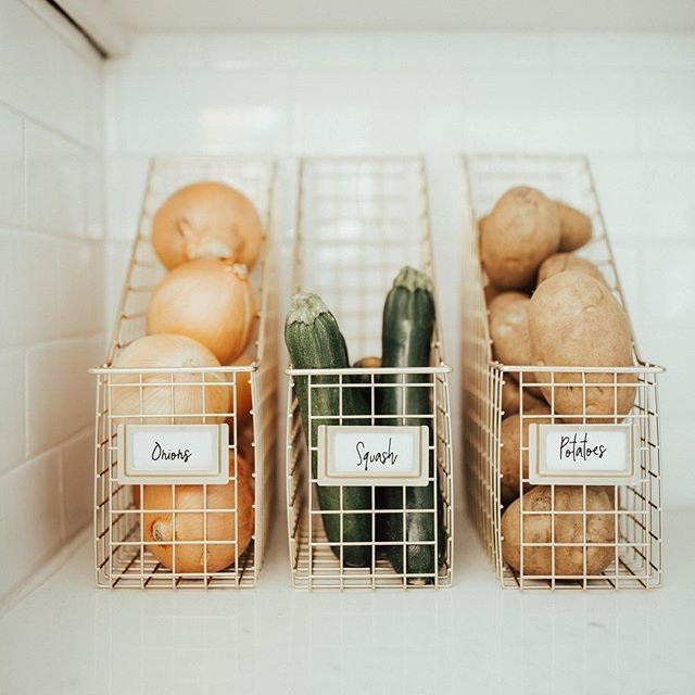 Repurpose Magazine Holders for Veggies