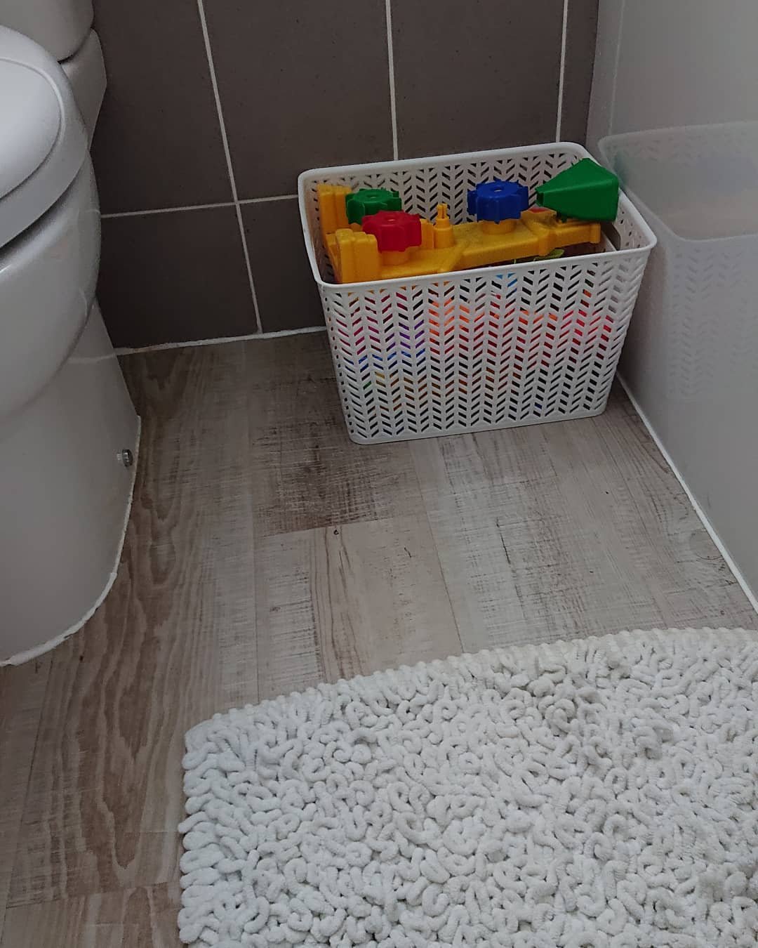 Simple Plastic Basket for Toy Storage