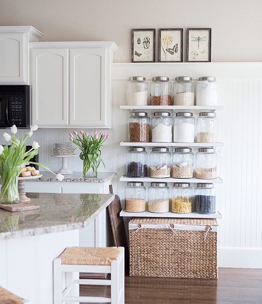 Stylish Kitchen Open Shelves