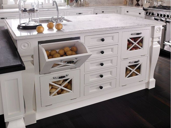 Stylish Pull-Down Kitchen Cabinets