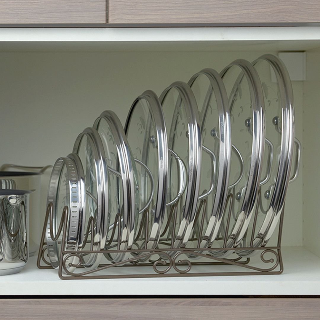 Stylish Rack for Lid Storage