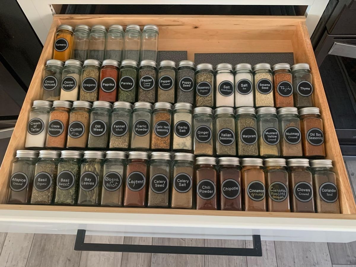 Stylish Spice Bottle Organization Tips