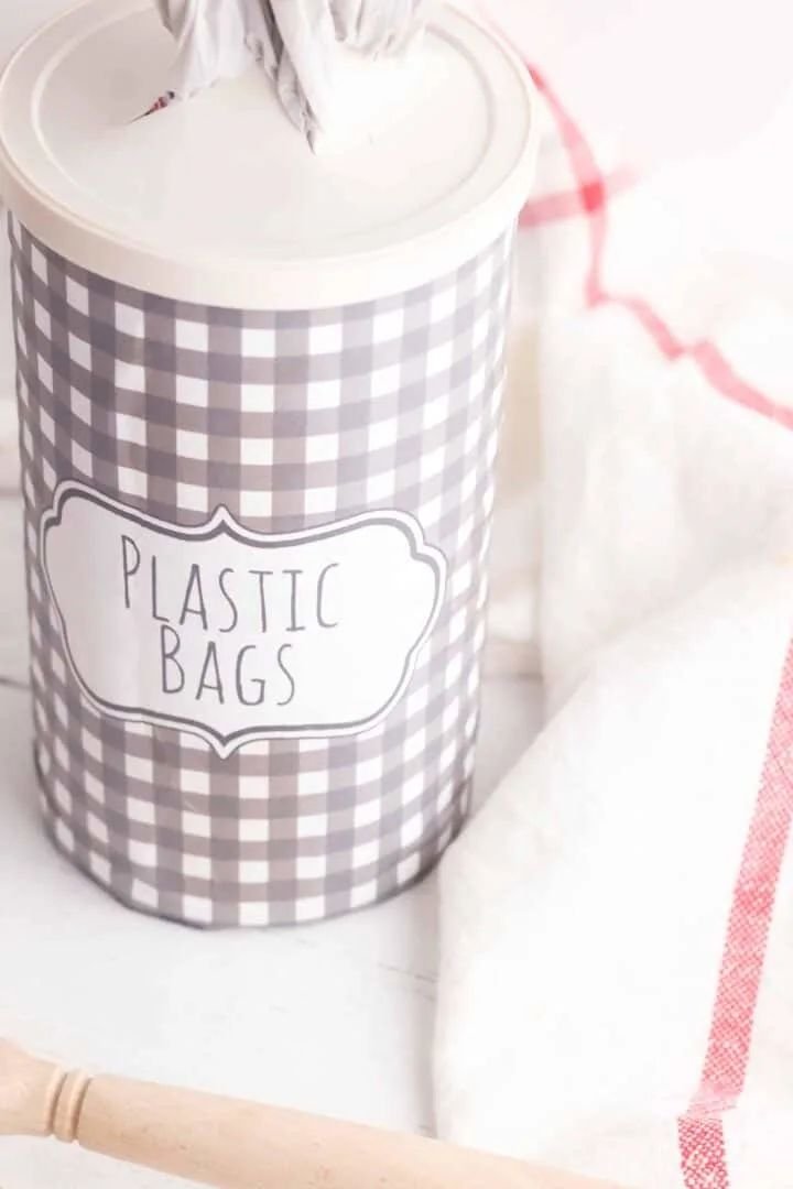 Stylish Storage for Plastic Grocery Bags