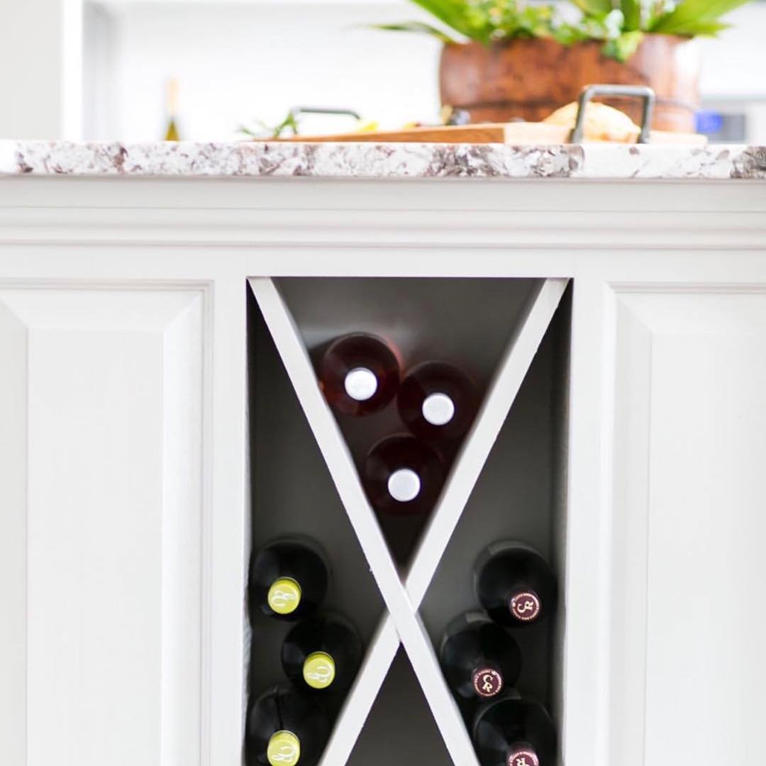 Transform Kitchen Island to Wine Cellar