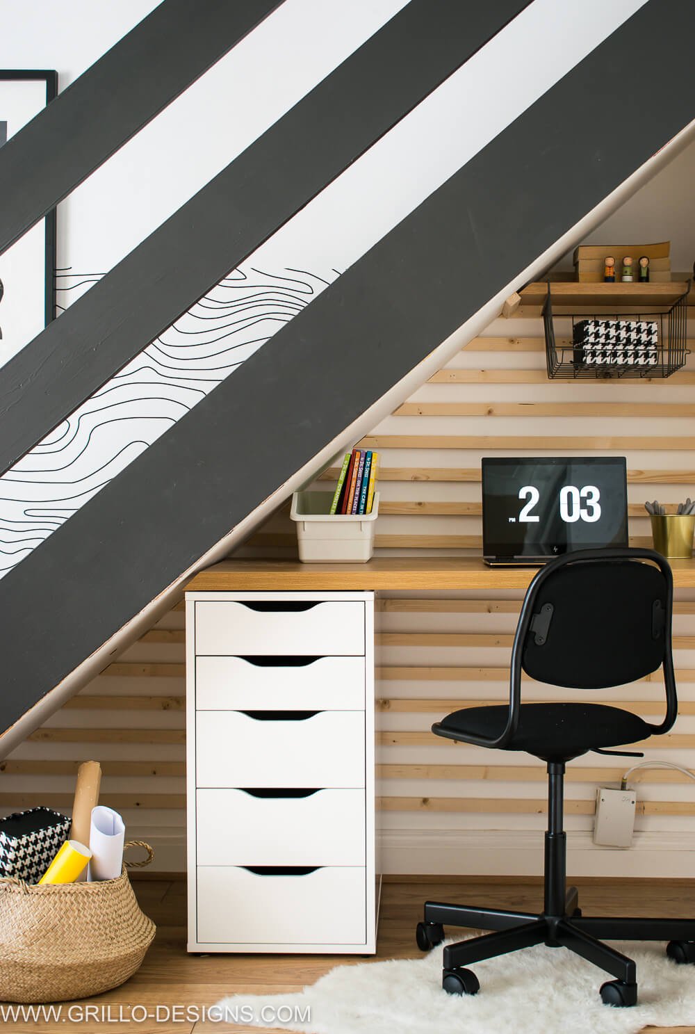 Transform Under-Stairs Into Homework Haven