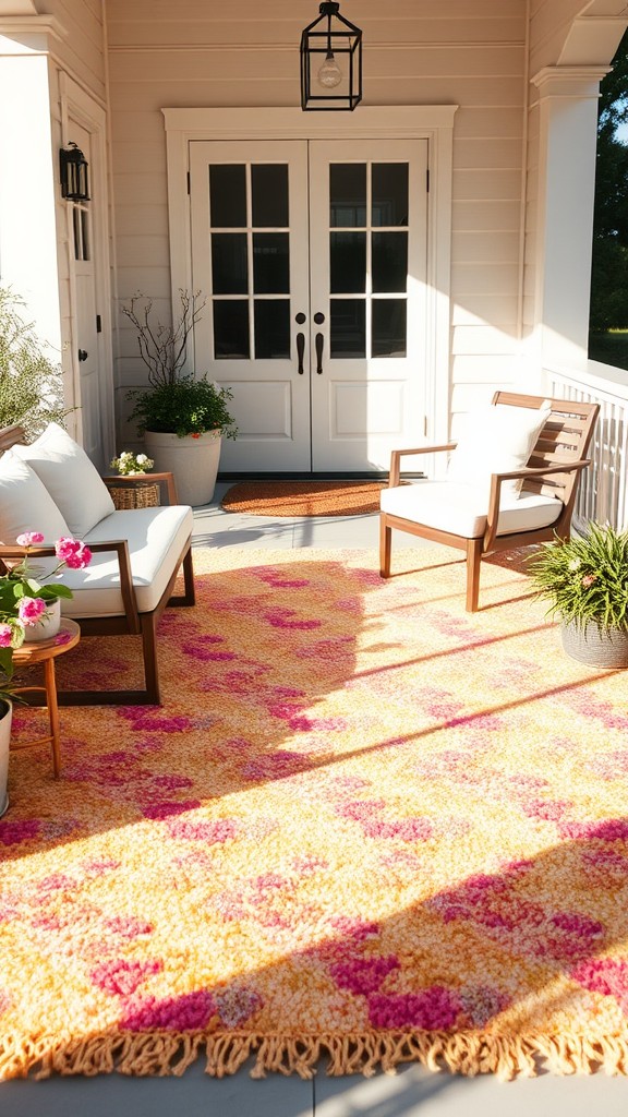 Use Outdoor Rugs for Color and Comfort