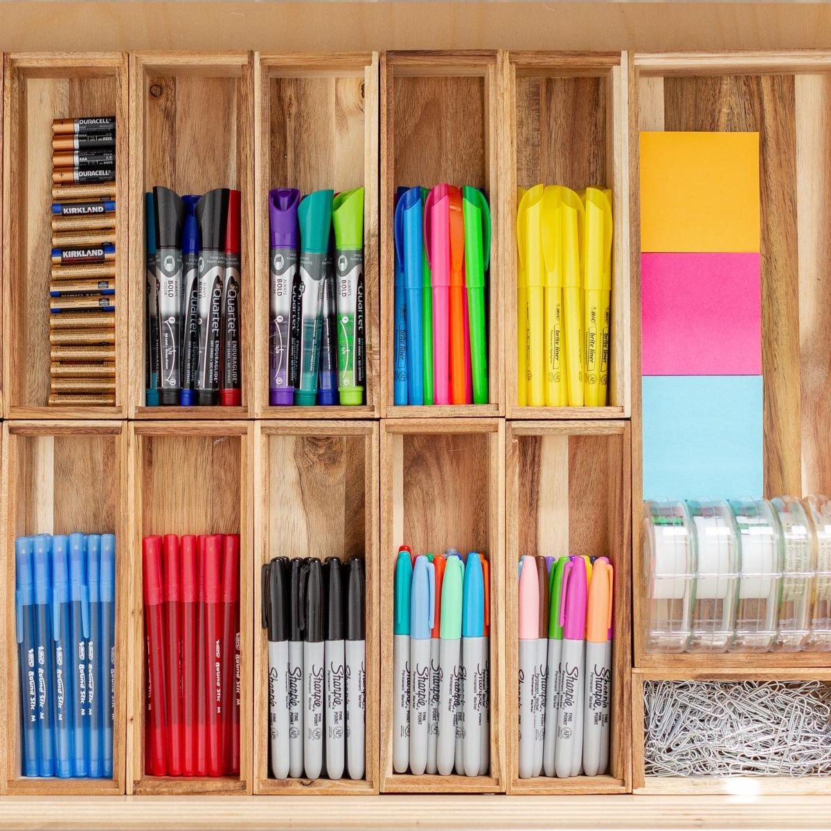 Versatile Bamboo Drawer Dividers