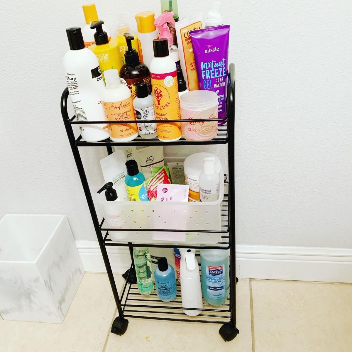 Versatile Storage Carts for Hair Products