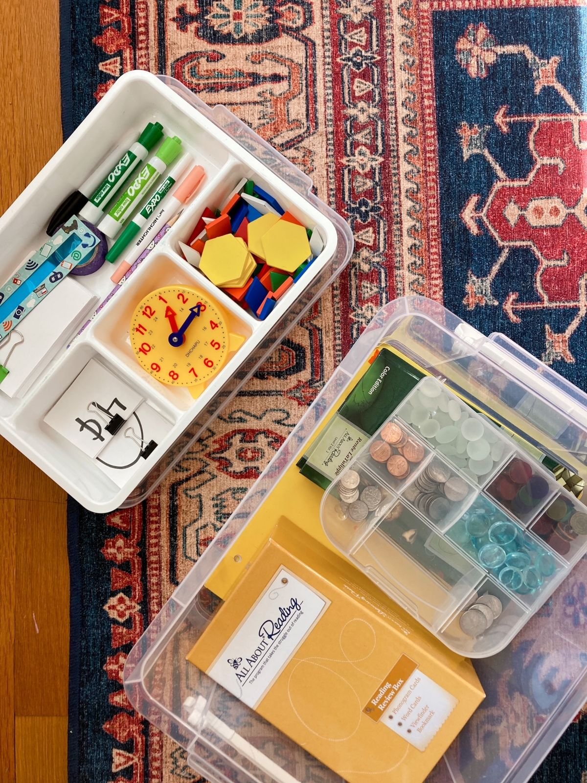 Versatile Tote Boxes for Homeschool Organization