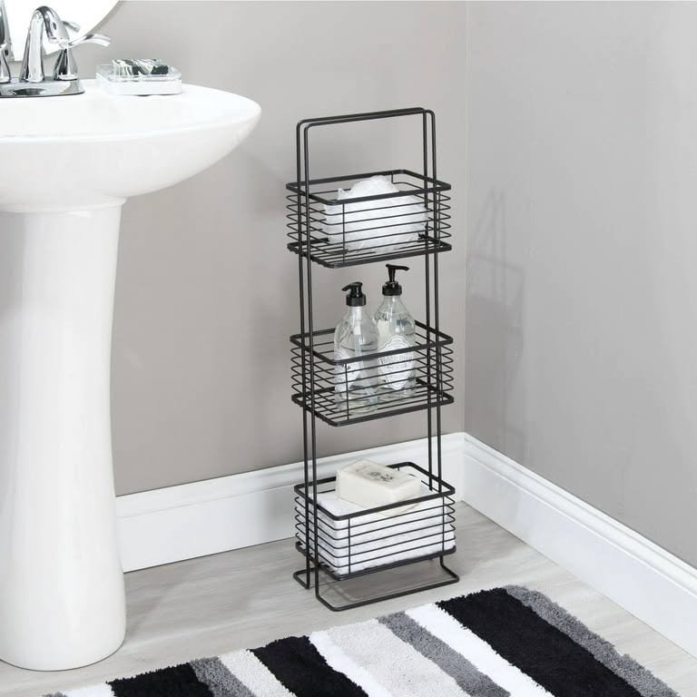 Versatile Wire Shelves for Bathroom Storage