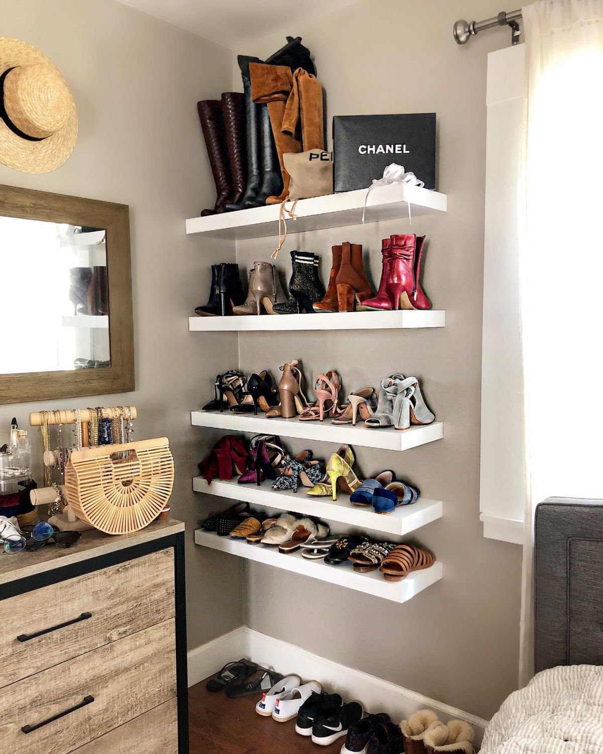 Vertical Shoe Storage Solutions