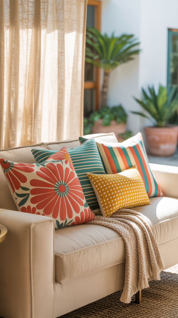 Bright and Bold Throw Pillows
