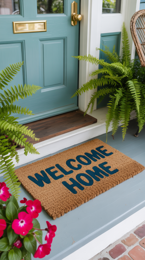 Install a Colorful Doormat