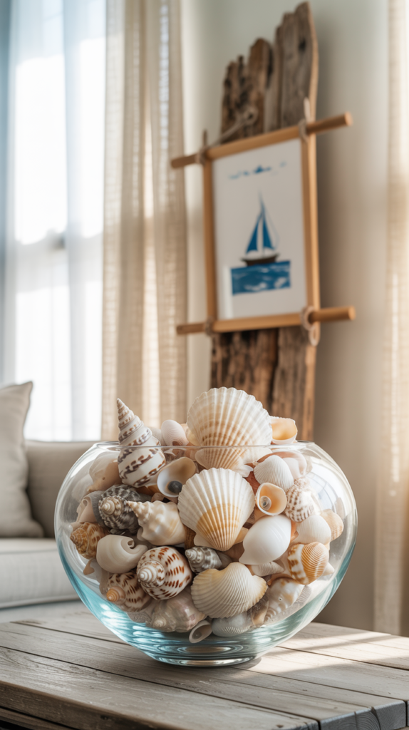 Seashell and Driftwood Accents
