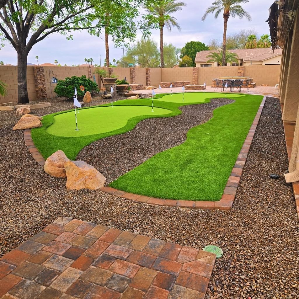 Artificial Turf Putting Area