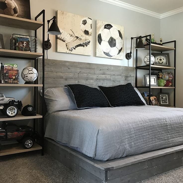 Athletic Industrial Room Design
