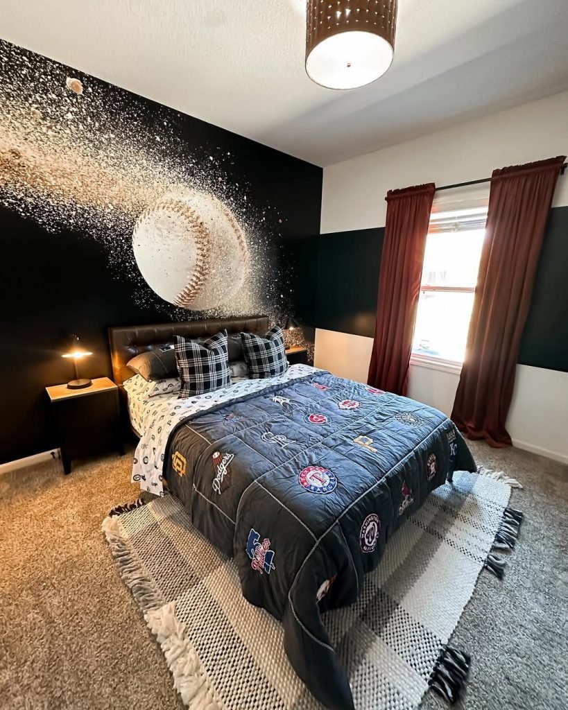 Baseball-Inspired Room Design