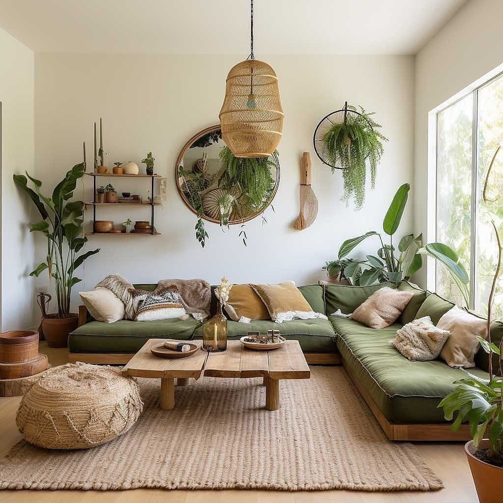 Bohemian-Inspired Earthy Space