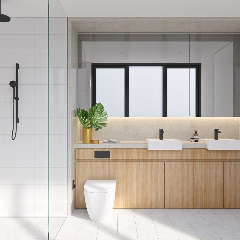 Bright Timber Bathroom Design