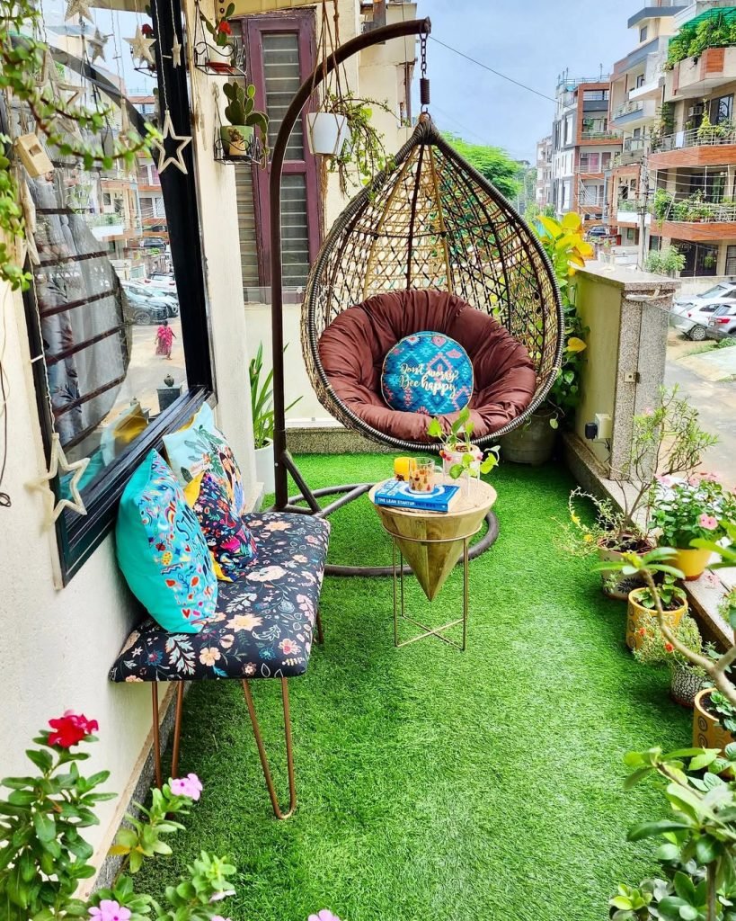 Charming Bohemian Balcony Retreat