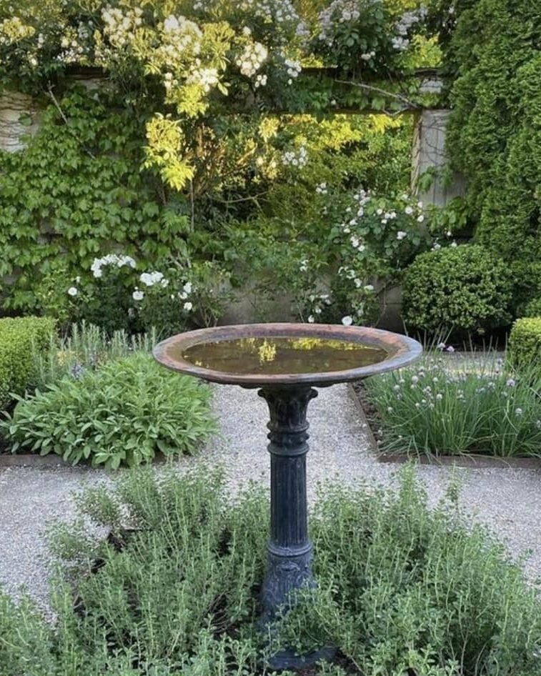 Charming Garden Birdbath Design