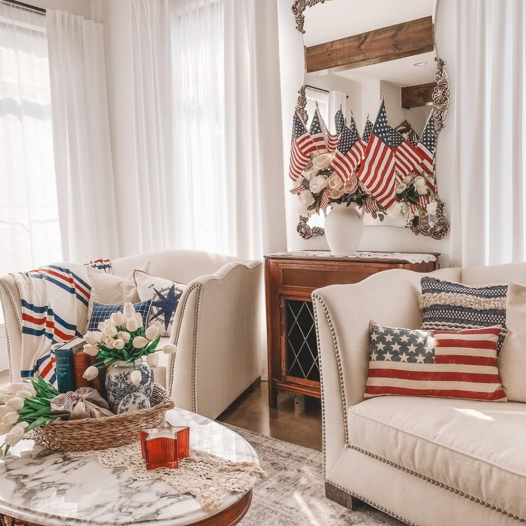 Chic Patriotic Home Design