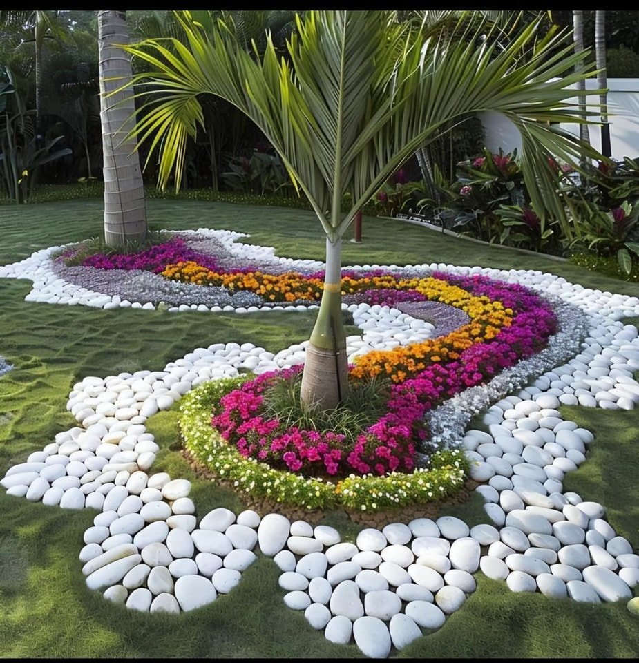 Colorful Petal Landscape Design