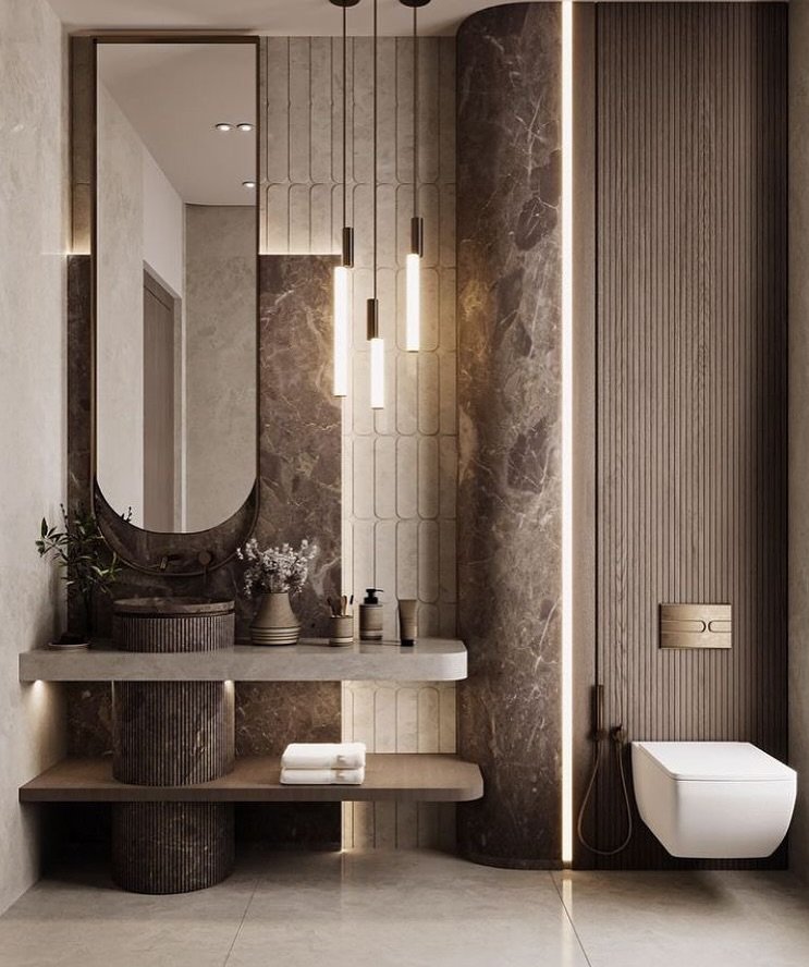 Contemporary Artistic Bathroom Design
