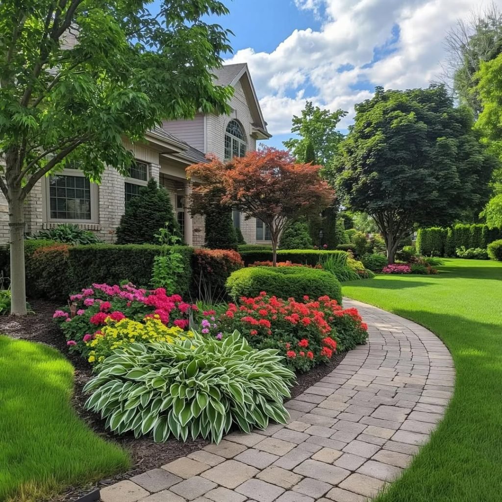 Curved Garden Pathway Design