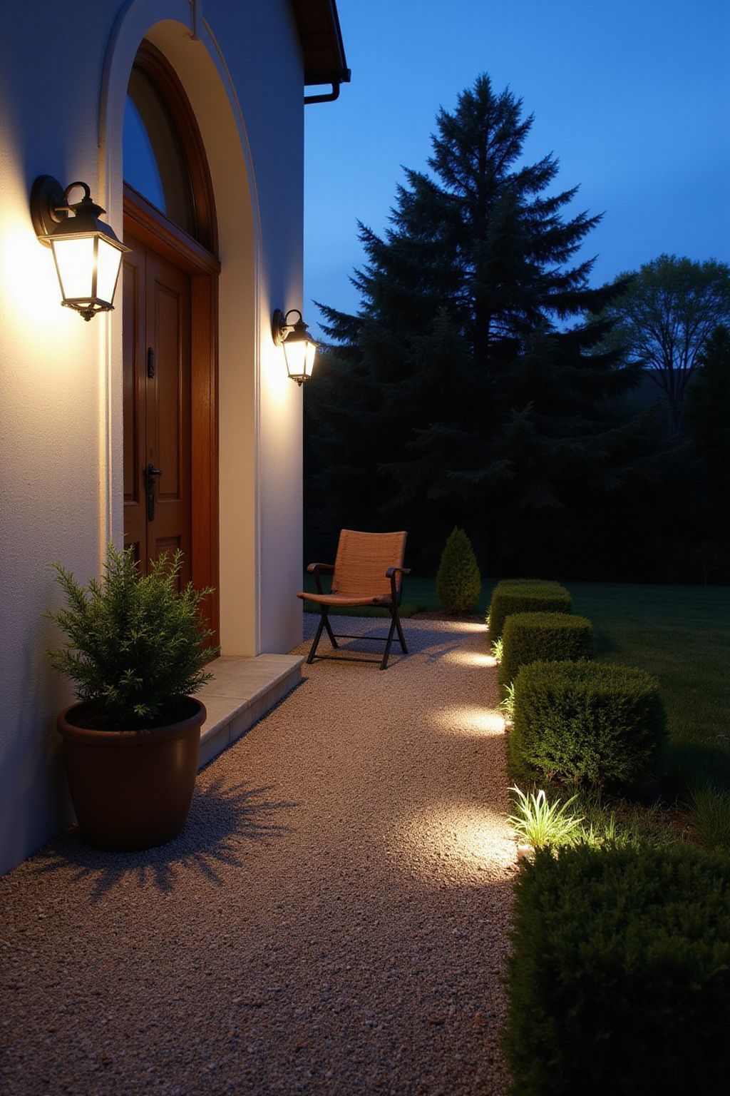 Install Outdoor Lighting for Safety and Ambiance