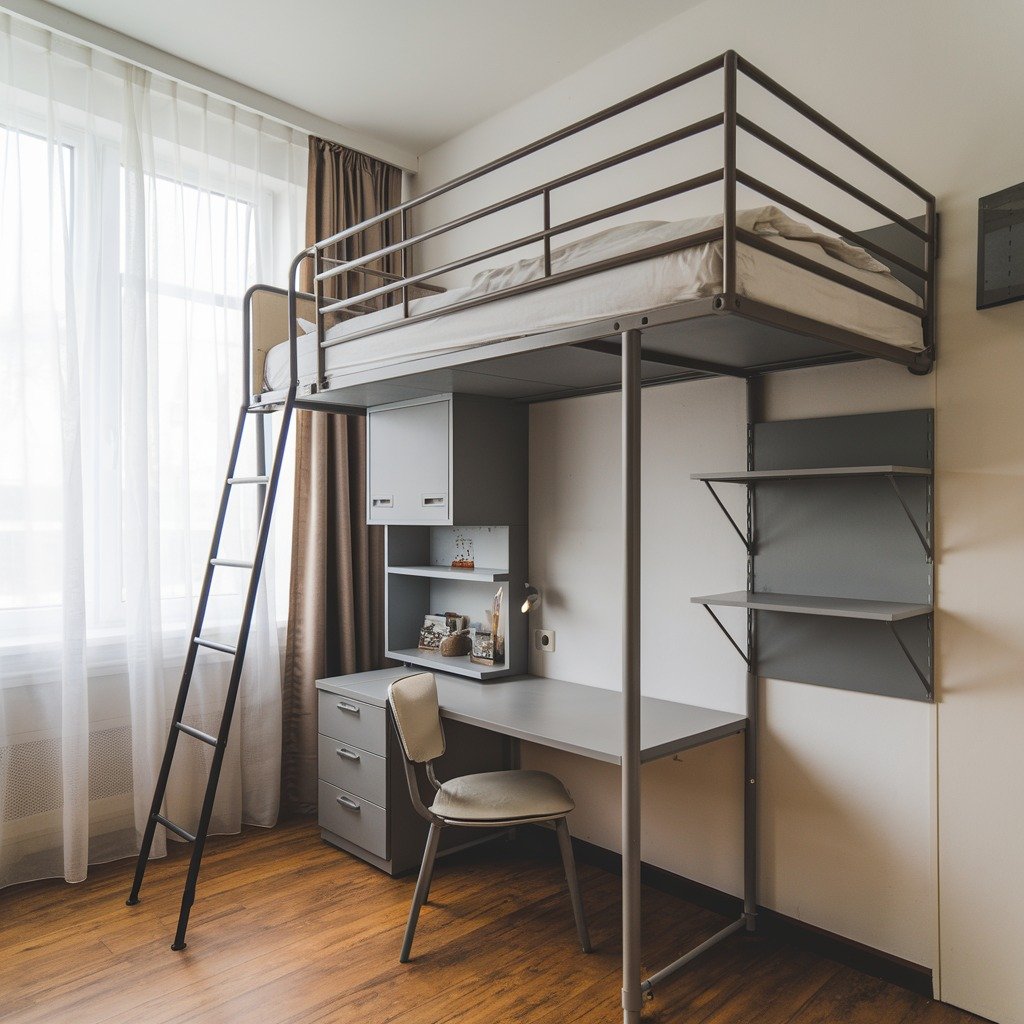 Loft Bed Workspace Design