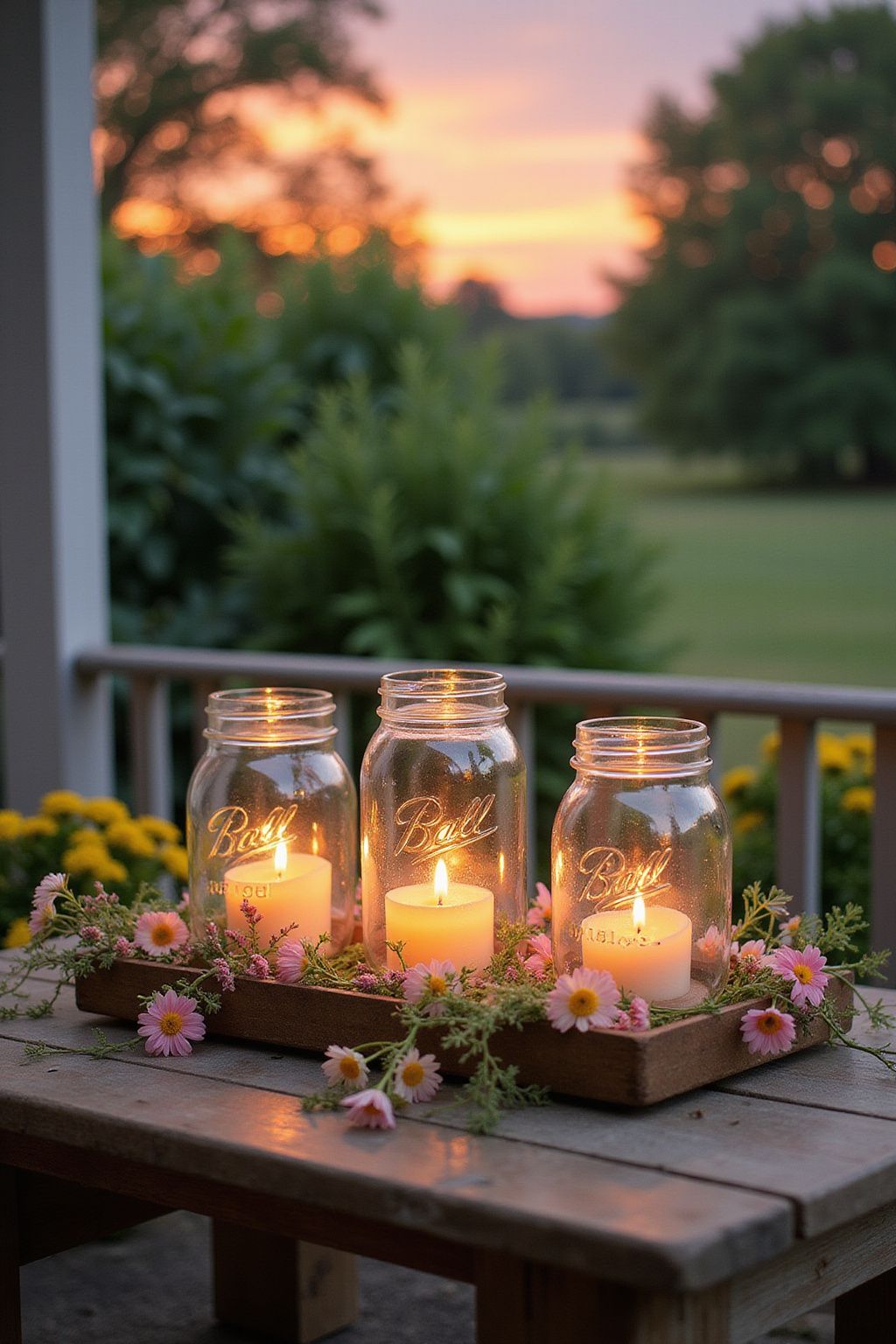 Mason Jar Candle Holders