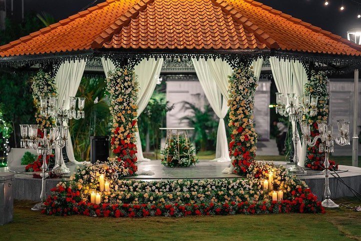 Mediterranean-Style Wedding Mandap