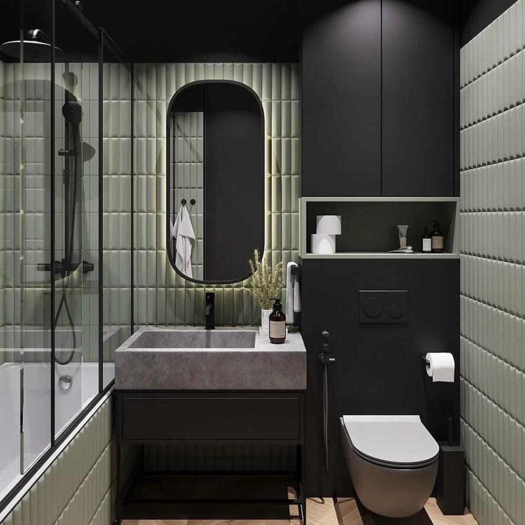 Mint and Black Harmony