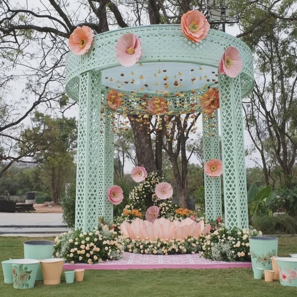 Mint Green Garden Archway